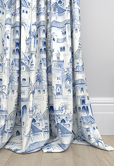 Voyage, Atlantic Blue - Made to Measure Curtain